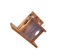 QUXVUIS Piattaforma di alimentazione per scoiattoli in legno, ampia e spaziosa, per l'accesso degli scoiattoli nei giardini, per aggiungere un tocco di divertimento al cortile.