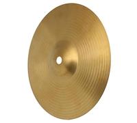 QUXVUIS Piatti per batteria per principianti. Piatti in ottone lucidati. Offrono una brillantezza e una risonanza eccezionali. Suono nitido. Il piatto spesso garantisce lunga, Giallo, 6 pollici