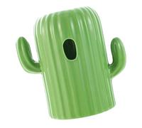 QUXVUIS Piccola casetta in ceramica per criceti, rifugio decorativo e ciotola per il cibo, per giocare e fare esercizio, ma anche come decorazione per la gabbia del