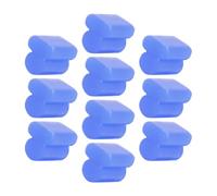 QUXVUIS Piccolo set di sordina per eufonio, tuba, corni, cuscinetti in gomma, versatile, include 10 accessori con cuscinetti antirumore, in gomma antirumore, accessorio per , Blu , 3.5 mm