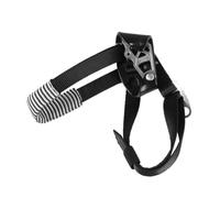 QUXVUIS Piede Ascender Arrampicata su roccia Rigging Speleologia Riser in lega Alpinismo portatile Discesa in corda doppia Sicurezza Hardware di sopravvivenza, Sinistra Nera