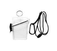 QUXVUIS Porta badge impermeabile e resistente, custodia robusta che mantiene al sicuro documenti e chiavi durante le attività in spiaggia, nuoto e avventure all'aria aperta, con