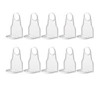 QUXVUIS Porta detersivo a prova di perdite da 10 pezzi, resistente al bucato, facile da riporre, per la casa, lavanderie, piani di lavoro, Bianco