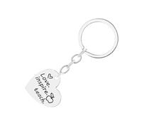 QUXVUIS Portachiavi creativo Portachiavi a forma di cuore con bordi lisci Pendenti con ciondoli dal design semplice ed elegante per regali pratici, D1270-2