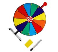 QUXVUIS Prova il brivido della roulette da tavolo Spin Smooth Spinnin Wheel Ruota della roulette da tavolo con supporto