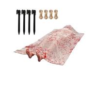 QUXVUIS Puntelli della vittima morta cadavere Decorazione di Halloween spaventosa per la celebrazione del festival Decorazioni di Halloween Puntelli della vittima spessi, senza pompa