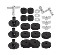 QUXVUIS Ricambi per piatti Kit di feltri per batteria Dadi Rondelle Maniche per piatti Accessori durevoli Feltri per supporti per Accessori per la sostituzione dei Kit di chiavi