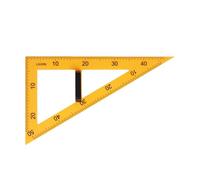 QUXVUIS Righello trasparente per numeri grandi, matematica e geometria, strumento essenziale per la classe, per insegnanti e studenti, per padroneggiare la, Giallo, triangolo di 60 gradi