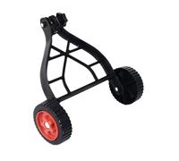 QUXVUIS Ruote di supporto per decespugliatore con altezza regolabile, per un'installazione semplice e per facilitare le attività di cura del prato. Ruote di supporto per
