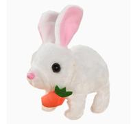 QUXVUIS Saltare e rimbalzare Come Un Vero Coniglio Elettrico di Peluche. Opzioni di Colore Multiple per accompagnare Il Giocattolo dell'animale Domestico, digitare+1