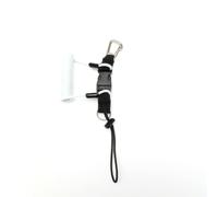 QUXVUIS Scuba Diving Coil Camera Cordini Anti-smarrimento Corda Gancio Doppia estremità Immersione Cordino Clip a Scatto Console in Acciaio Inossidabile, Bianco