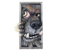 QUXVUIS Scultura decorativa creativa da scaffale con mostri, con dettagli che separano i libri e aggiungono stile di Halloween a qualsiasi