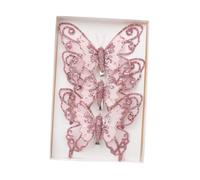 QUXVUIS Set da 3 pezzi di ornamenti natalizi per la famiglia e i bambini, ideali per momenti di gioia, che deliziano grandi e piccini, sia sui rami Natale, rosa, 11.5x2x10 cm