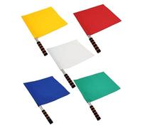 QUXVUIS Set di 5 bandiere a manovella per catturare l'emozione degli eventi sportivi con la bandiera dell'arbitro, la bandiera da corsa e il segnale.
