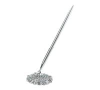 QUXVUIS Set di penne per matrimoni alla moda e supporto in metallo con penne a sfera per firmare il libro degli ospiti ed eventi di coinvolgimento con stile e venti, Argento, 19x6.4x0.8 cm