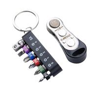 QUXVUIS Set di punte per chiave a cricchetto durevole, strumento compatto e pratico per la casa e per montare mobili senza sforzo. Set di cacciaviti a cricchetto in acciaio, strumento pratico, chiave