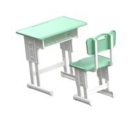 QUXVUIS Set di scrivania e sedia per casa delle bambole in miniatura, strumenti per l'apprendimento dei bambini attraverso esperienze pratiche e ludiche, , Verde
