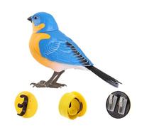 QUXVUIS Simulazione interattiva con figurina giocattolo, divertente uccello che canta e cinguetta, giocattolo per bambini. L'uccello interattivo imita i , Bluebird , 13.5x9 cm