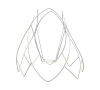 QUXVUIS Sofisticate lampadine in filo metallico con gabbia di copertura in, illuminazione moderna per spazi artistici, non facili da deformare o rompere, paralume metallo per, 26x26x10cm