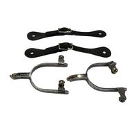 QUXVUIS Speroni da cowboy western in stile antico per uomo e donna, robusti e resistenti, per equitazione all'aperto, controllo che migliora l'esperienza di equitazione, accessori per western.