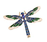 QUXVUIS Spilla con strass libellula Affascinanti gioielli antichi Elegante spilla di cristallo con animali Regalo per i propri cari con strass con insetti Libellula Distintivo