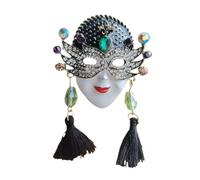 QUXVUIS Spilla in lega per abiti eleganti, accessorio Per unico con Per maschera da regina in stile cinese per gli amanti della moda. La spilla con nappa a