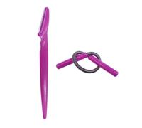 QUXVUIS Stencil per sopracciglia Puntelli per lo styling riutilizzabili Shapers Modello per la rimozione dei Per peli Rasoi Strumento per il trucco del rifinitore per sopracciglia pieghevole, rosa