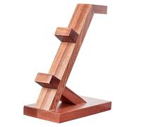 QUXVUIS Supporto per controller di gioco in legno di noce Supporto per cuffie in lega alluminio per smartphone legno massello Cuffie per terzo piano