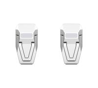 QUXVUIS Supporto per laptop pieghevole per ufficio portatile e regolabile e inclinabile di 15 ° per l'esperienza dell'utente Riser in lega di alluminio, argenteo