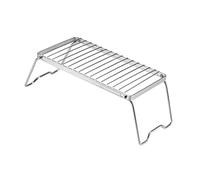 QUXVUIS Supporto per pentola multifunzione, compatto, per picnic all'aperto e sessioni di cucina, griglia pieghevole portatile per campeggio all'aperto, porta pranzo, supporto