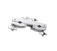 QUXVUIS Supporto per piatti rinforzato con morsetto, supporto per batteria in metallo, clip regolabile, facile rimozione, per piatti professionale in metallo per batteria ad alte