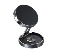 QUXVUIS Supporto per telefono magnetico con rotazione di posizionamento a 360 gradi, altezza regolabile per un facile spostamento del screen regolabile, argenteo