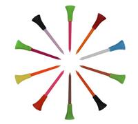 QUXVUIS Tee da Golf, Tee con Punta a Sfera, Accessori Essenziali per Il Golf, compatti, Facili da trasportare, Facili da Inserire nell'Erba e Non da Perdere, 10 Pezzi, 83 Millimetri