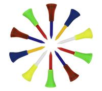 QUXVUIS Tee da Golf, Tee con Punta a Sfera, Accessori Essenziali per Il Golf, compatti, Facili da trasportare, Facili da Inserire nell'Erba e Non da Perdere, 10 Pezzi, 56 Millimetri