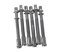 QUXVUIS Tiranti per batteria, viti per tom, parti essenziali, accessori, durata e prestazioni nella musica. I tiranti sono realizzati in metallo, accessori, per tamburo, vite di, Argento, 6x50mm