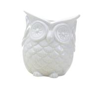 QUXVUIS Vaso per Bonsai a Forma di Gufo, splendido Vaso,No Ascolta White