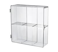 QUXVUIS Vetrina in acrilico con sei scomparti per riporre gioielli e altri oggetti da collezione, custodia impermeabile e antipolvere per action figure da collezione per rock