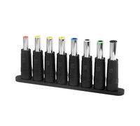 QUXVYPPA 8-in-1 DC Power Jack Femmina Adattatore Connettori 5.5 * 2.1mm a 3.5 4.0 4.8 5.5 5.2 6.3 6.0 Punte Adattatore 1 Pz