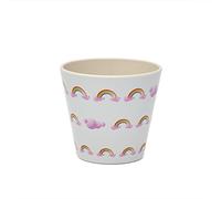 Quy cup Espresso - 100% Design Italiano Realizzata in R-pet (Recycled Pet) per uso alimentare Tazzina da 90 ml (coperchio non incluso) /0% di bisfenolo-A e melamina (OVER THE RAINBOW)