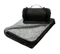 QUYBSGWJ Coperta Da Campeggio Impermeabile All'aperto Calda Lavabile in Lavatrice Portatile Pieghevole Con Custodia,Nero,200 * 140 cm