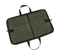 QUYBSGWJ Portautensili Portatile Per Esterni Organizer Cerniera Tela Pieghevole Coltello Borsa Con 4 Fessure Forte Durevole,Verde,47.5 * 31 cm