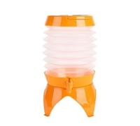 QUYBSGWJ Secchio Da Campeggio Pieghevole Portatile Con Rubinetto Barili Per Bevande Pieghevoli Per Escursioni All'aperto,Arancia,5.5L