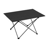 QUYBSGWJ Tavolo Da Campeggio Ultraleggero Pieghevole in Lega Di Alluminio Portatile Facile Da Riporre Con Una Borsa Per Il Trasporto,Nero,68.5 * 46.5 * 38 cm