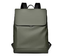 QUYBSGWJ Zaino Per Laptop Roll Top Impermeabile in Tinta Unita Personalizzato Casual Da Uomo Di Grande Capacità,Verde,32 * 11 * 42 cm