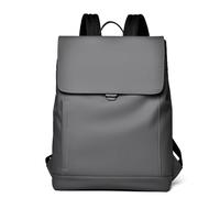 QUYBSGWJ Zaino Per Laptop Roll Top Impermeabile in Tinta Unita Personalizzato Casual Da Uomo Di Grande Capacità,Grigio,32 * 11 * 42 cm