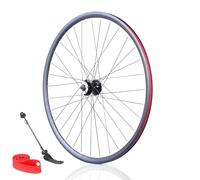 QUYCOIU Freno A Disco 700C*28 Set di Ruote da Strada Mozzi Sgancio Rapido in Lega di Alluminio Cassetta 32H 100/135 Mm per 7/8/9/10/11 velocità Pneumatici Esterni 19/23/25/28/32(Front)