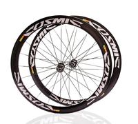 QUYCOIU Set Di Ruote 700c Per Bici Da Strada Freno A Disco Mozzo 24H Perno Passante 6 Bulloni Altezza 40/50Mm Ruote In Lega Di Alluminio 100/142 Mm Per Cassetta 7-12s 700C*23C-25C-28C(Front+Rear,40MM)
