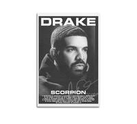 QUYEBRHFY Drake, poster decorativo da parete vintage, stampa di film, decorazione artistica per stanza, 20 x 30 cm, senza cornice