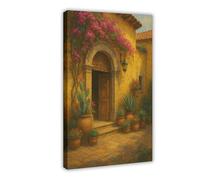 QUYHGAG Hacienda messicana su tela, decorazione per camera da letto, ufficio, stanza, regalo, 30 x 45 cm