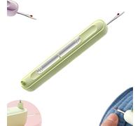QuyiFa Infila-ago 2 in 1 e scucitore, infila-ago e scucitore 2 in 1, 2025 Nuovi scucitori Elastici per Cucire a Mano, lavori a Maglia, Artigianato e Quilting. (Verde)